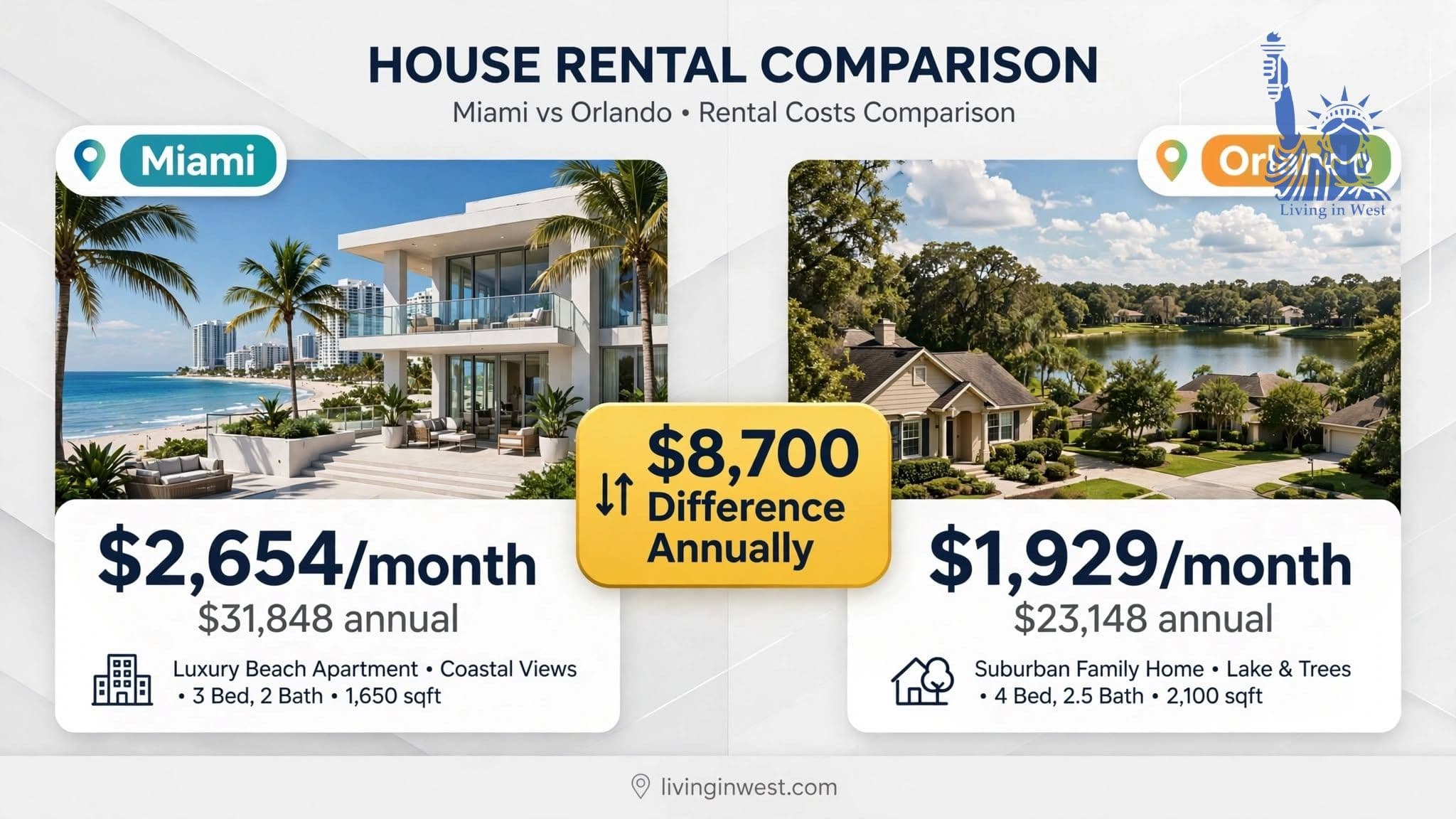 Miami vs Orlando 2026: Where Can You Afford More House?