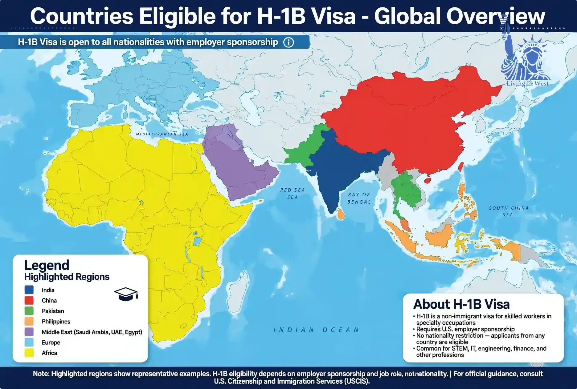 H-1B Visa 2026: Fees, Lottery, Country Statistics and Application Process