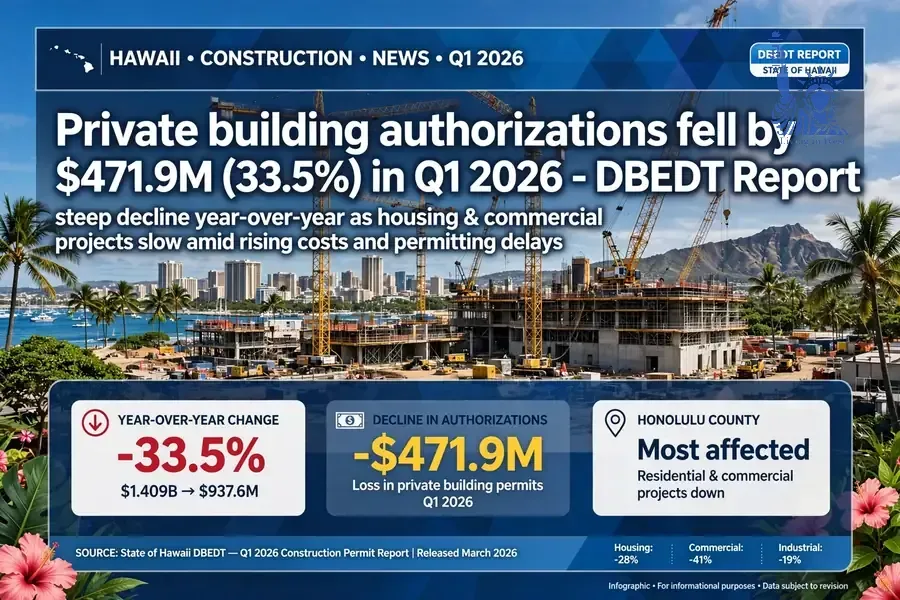 Hawaii Construction 2026: Building Costs, Permit Delays, Housing Laws and Island-by-Island Opportunities