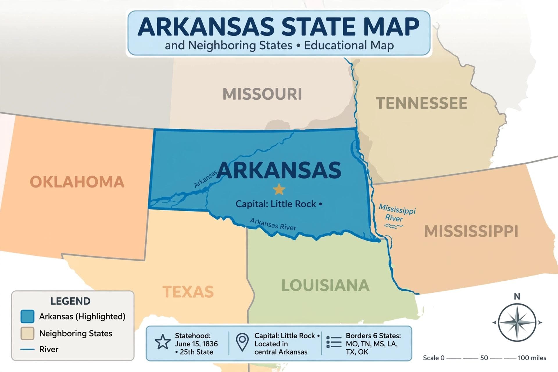Arkansas Travel, Cost of Living, Tax & Map: The Natural State Guide 2026