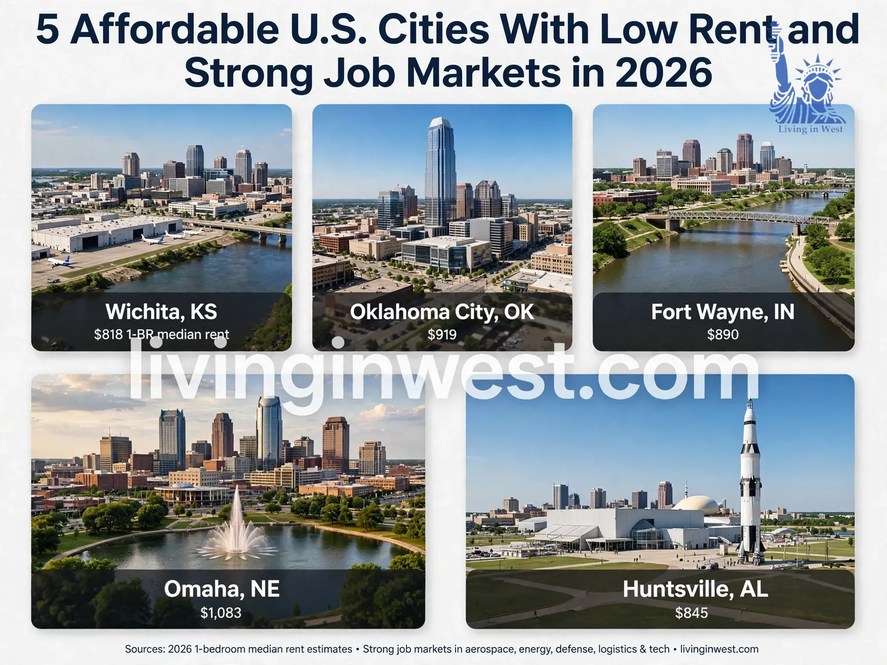 5 Affordable U.S. Cities With Low Rent and Strong Job Markets in 2026-27