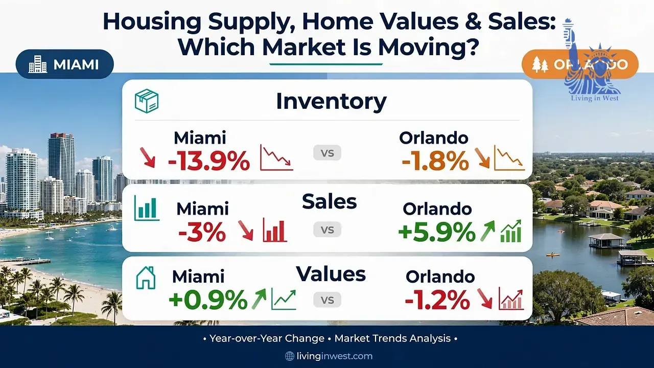 Miami vs Orlando 2026: Where Can You Afford More House?