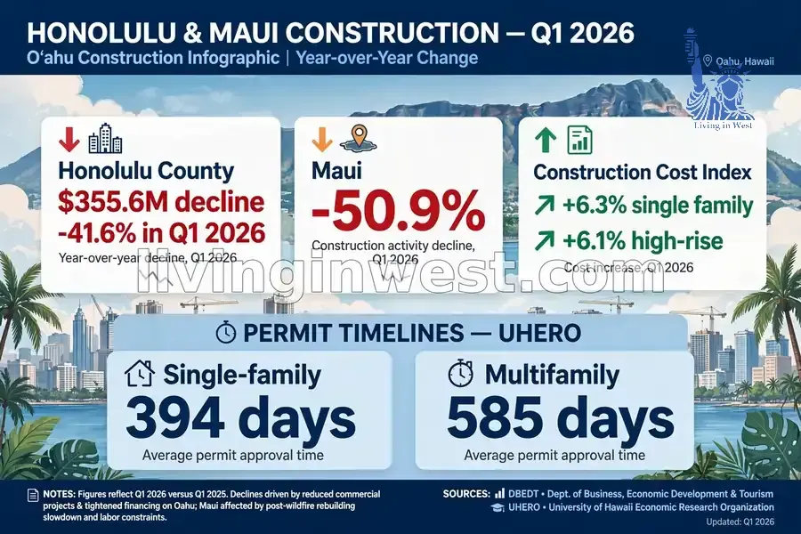 Hawaii Construction 2026: Building Costs, Permit Delays, Housing Laws and Island-by-Island Opportunities